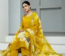 Olive Royal Charm Printed Cotton Silk With Dupatta Suit