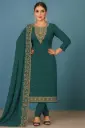 Shahi Andaz - Teal colour Suit with Dupatta