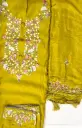 Sunheri Ada – Lemonade Yellow Cotton Silk Designer Suit with Dupatta