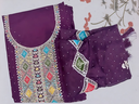 Sunheri Roshni – Royal Magenta Silk Designer Suit with Dupatta