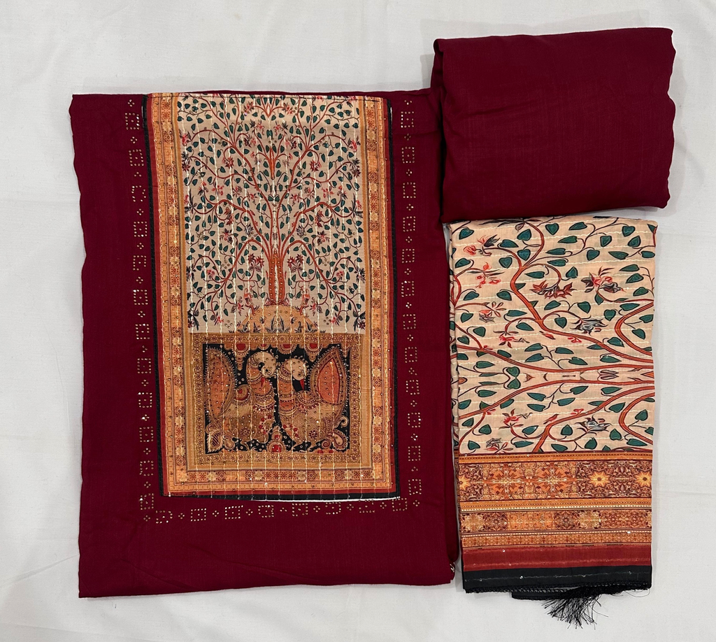 Noor-e-Laal Handcrafted Sequence Elegance Daily Wear Set