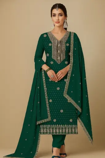 [EACOTMU13] Hariyali Rajwada Designer Suit
