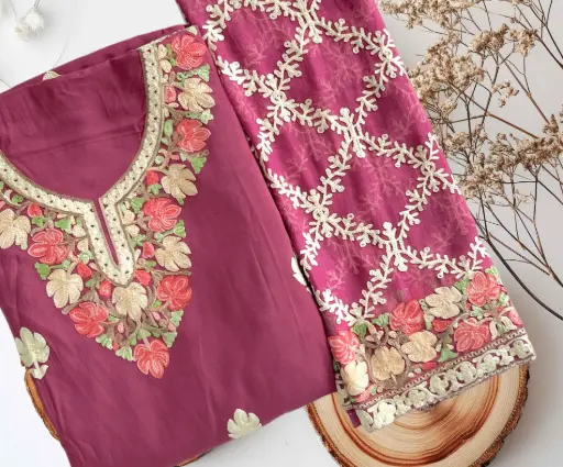 [EACOTMU20] Noor-e-Gulabi – Majestic Magenta Cotton Silk Designer Suit with Dupatta