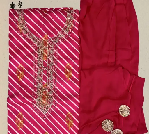 [EACOTMU43] Gulabi Suit with Dupatta | Women's Ethnic Wear