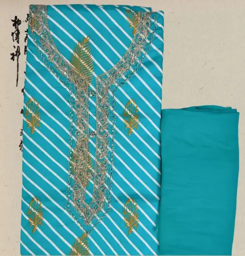 [EACOTMU44] Aasmani Suit with Dupatta | Women's Ethnic Wear