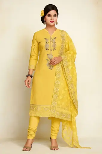 [EACOTMU04] Sunshine Yellow Designer Anarkali Suit 